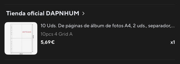 hojas A4 para reve y postales (aliexpress)